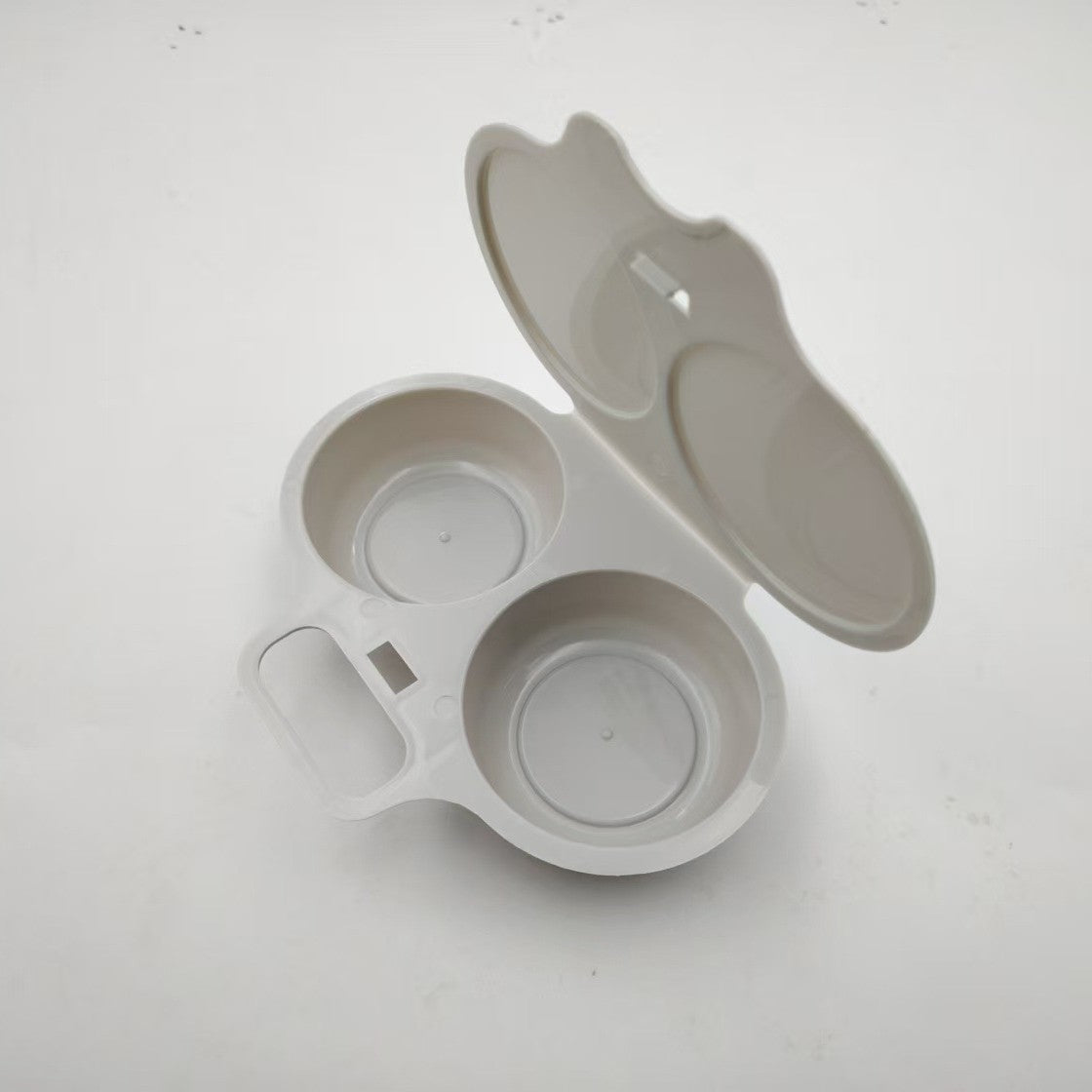 🎁BUY 2 GET 1 FREE! | Microwave Egg Poacher, Dual‑Cavity Non‑Stick, Easy‑to‑Clean
