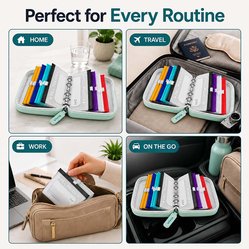 500,000+ Sold Every Year!🔥Travel Pill Organizer with Pouches