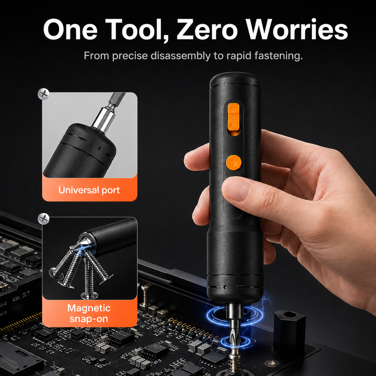 🔥Hot Sale 50% OFF🔩AOAOIO™  2-in-1 Hybrid Electric Screwdriver 🌍