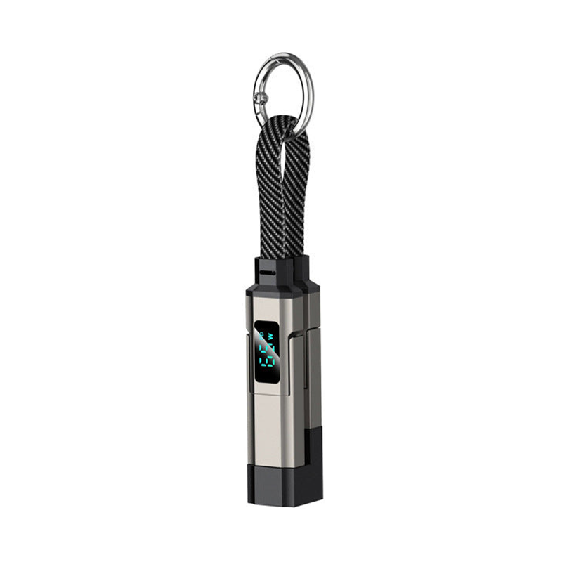 AOAOIO™ 4-in-1 EDC Cable - 65W Fast Charging USB-C Keychain Cord with Digital Display