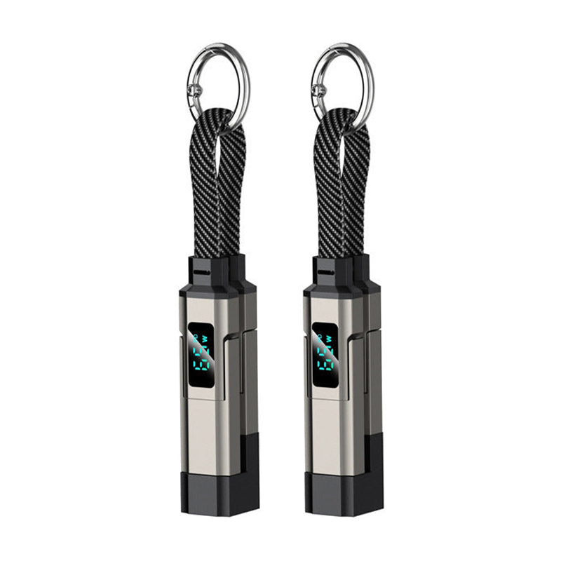 AOAOIO™ 4-in-1 EDC Cable - 65W Fast Charging USB-C Keychain Cord with Digital Display