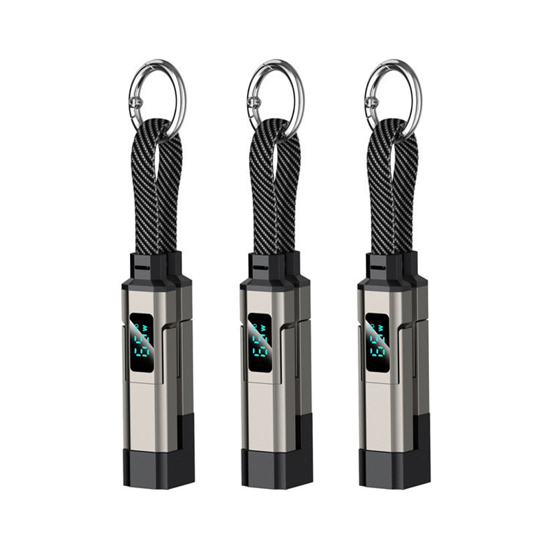 AOAOIO™ 4-in-1 EDC Cable - 65W Fast Charging USB-C Keychain Cord with Digital Display
