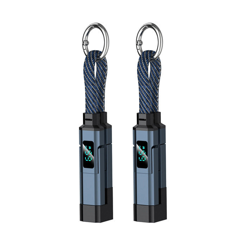 AOAOIO™ 4-in-1 EDC Cable - 65W Fast Charging USB-C Keychain Cord with Digital Display