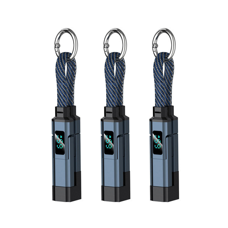 AOAOIO™ 4-in-1 EDC Cable - 65W Fast Charging USB-C Keychain Cord with Digital Display