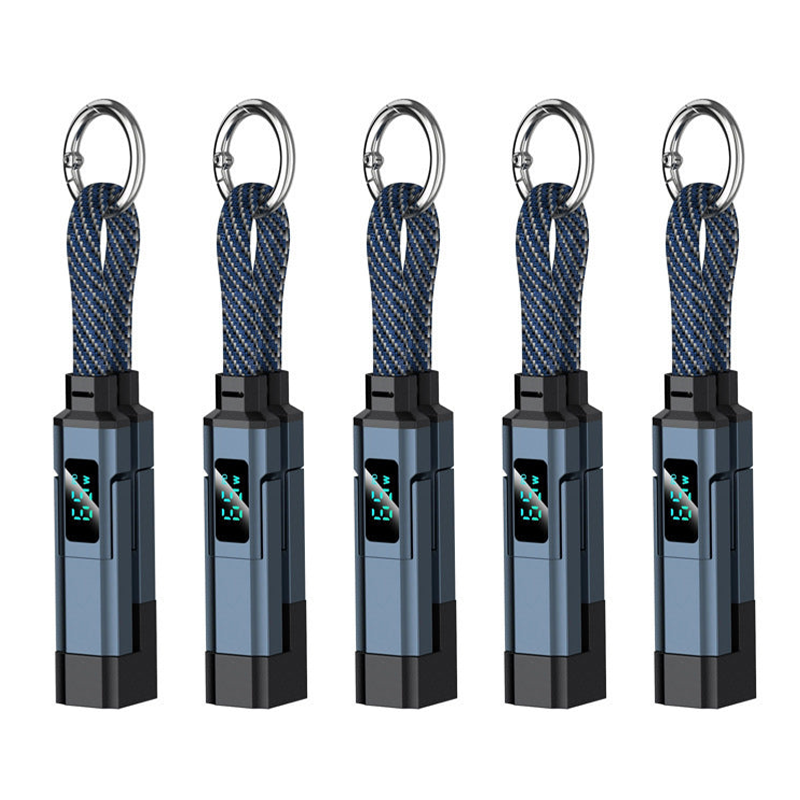 AOAOIO™ 4-in-1 EDC Cable - 65W Fast Charging USB-C Keychain Cord with Digital Display