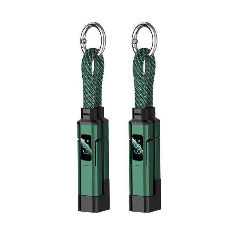 AOAOIO™ 4-in-1 EDC Cable - 65W Fast Charging USB-C Keychain Cord with Digital Display