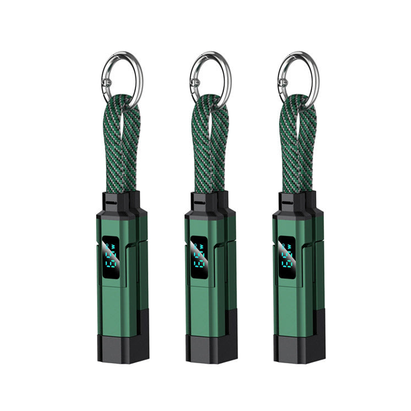 AOAOIO™ 4-in-1 EDC Cable - 65W Fast Charging USB-C Keychain Cord with Digital Display