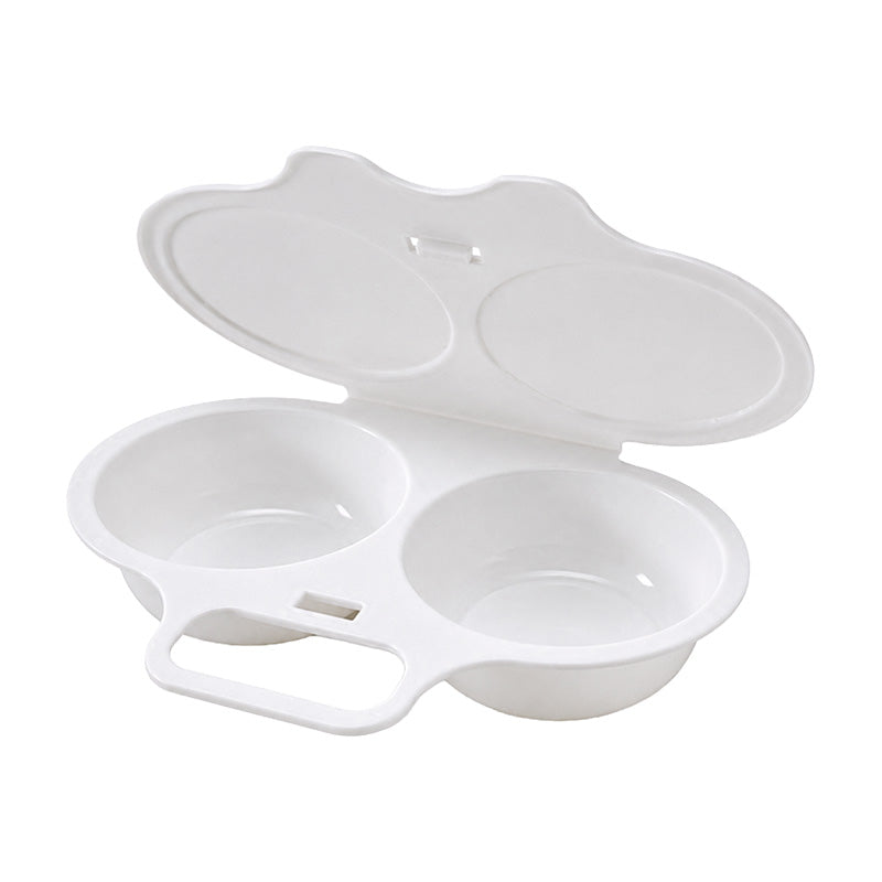 🎁BUY 2 GET 1 FREE! | Microwave Egg Poacher, Dual‑Cavity Non‑Stick, Easy‑to‑Clean