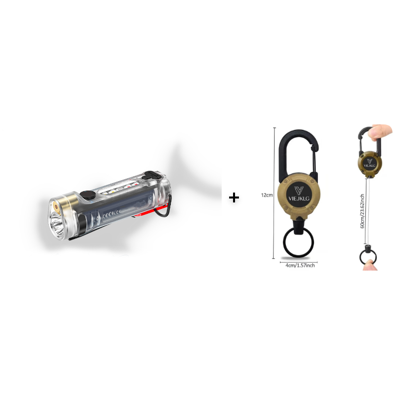 AOAOIO™ 🔥Multi-Functional Rechargeable Mini Keychain Flashlight 🌍