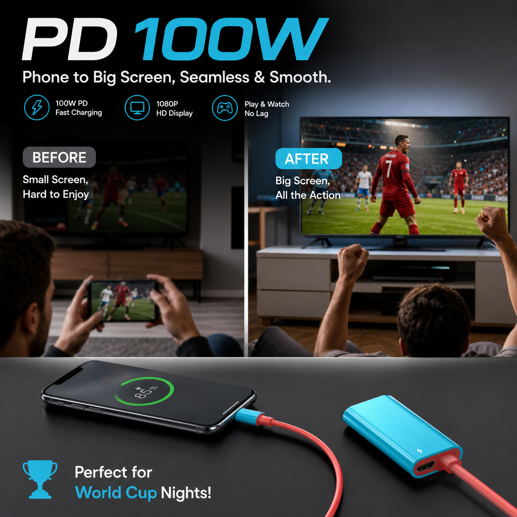 🔥 LIMITED-TIME 50% OFF! ✨Buy more save more🔥USB-C to HDMI Adapter Cable for Switch 🌍