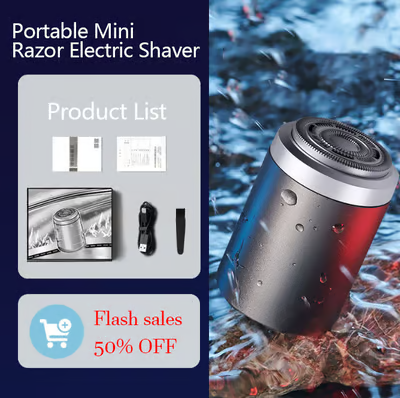 🔥50% OFF: The Pocket-Sized Power Shaver with Smart Display 🌍