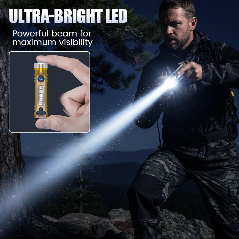 AOAOIO™ 🔥Multi-Functional Rechargeable Mini Keychain Flashlight 🌍