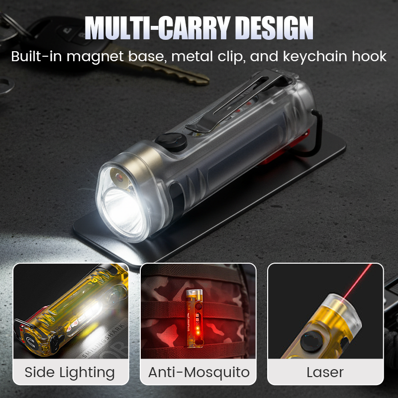 AOAOIO™ 🔥Multi-Functional Rechargeable Mini Keychain Flashlight 🌍