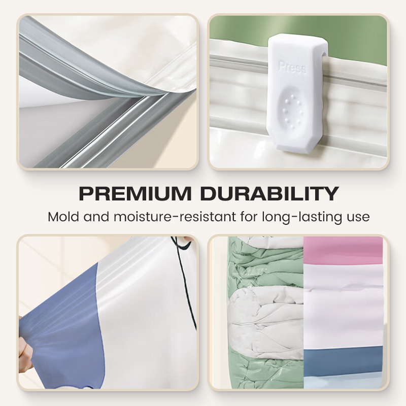 2026 HOT SALE✨ 50% OFF! 🔥No‑Pump Vacuum Storage Bags – Press & seal, no pump needed.