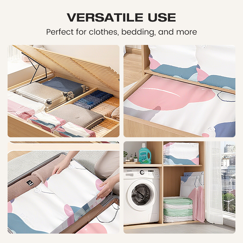 2026 HOT SALE✨ 50% OFF! 🔥No‑Pump Vacuum Storage Bags – Press & seal, no pump needed.