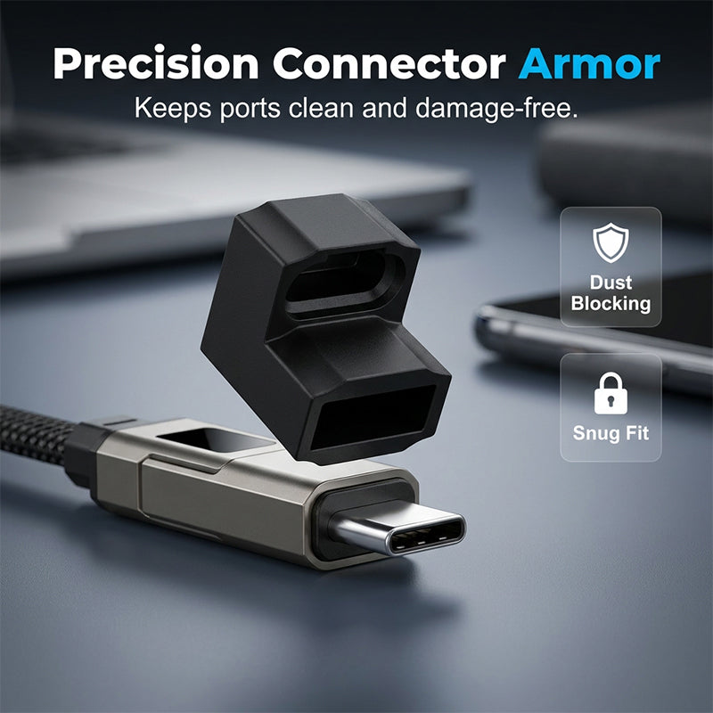 AOAOIO™ 4-in-1 EDC Cable - 65W Fast Charging USB-C Keychain Cord with Digital Display
