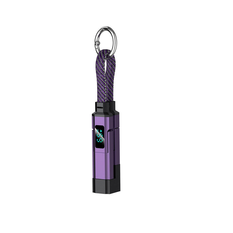 AOAOIO™ 4-in-1 EDC Cable - 65W Fast Charging USB-C Keychain Cord with Digital Display
