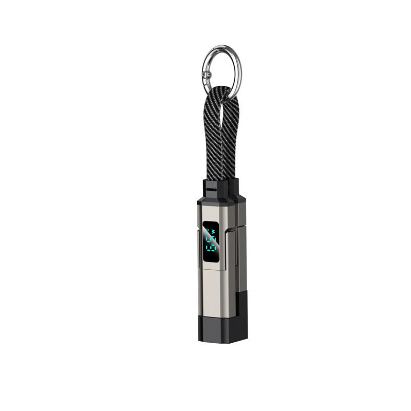 AOAOIO™ 4-in-1 EDC Cable - 65W Fast Charging USB-C Keychain Cord with Digital Display