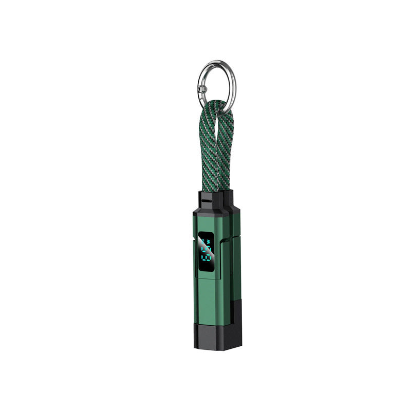 AOAOIO™ 4-in-1 EDC Cable - 65W Fast Charging USB-C Keychain Cord with Digital Display